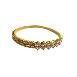 Royal Bloom Crystal Gold Kada