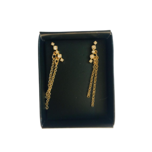 Luxe Crystal Chain Drop Earrings